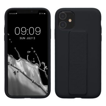 Husa kwmobile pentru Apple iPhone 11, Silicon, Negru, 58280.186