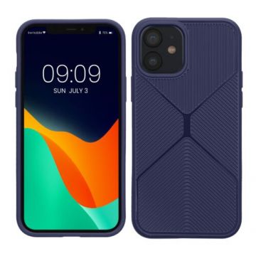 Husa kwmobile pentru Apple iPhone 12/iPhone 12 Pro, Silicon, Albastru, 60416.17