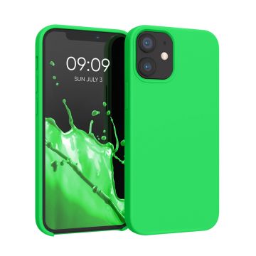 Husa kwmobile pentru Apple iPhone 12 Mini, Silicon, Verde, 52640.44