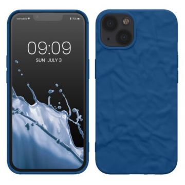Husa kwmobile pentru Apple iPhone 13, Silicon, Albastru, 59836.17