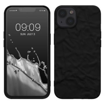 Husa kwmobile pentru Apple iPhone 13, Silicon, Negru, 59836.01