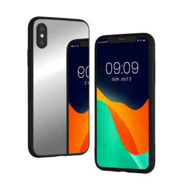 Husa kwmobile pentru Apple iPhone X, Plastic, Gri, 59696.42