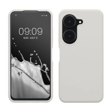 Husa kwmobile pentru Asus Zenfone 9, Silicon, Alb, 59889.02