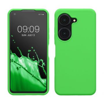 Husa kwmobile pentru Asus Zenfone 9, Silicon, Verde , 59889.159