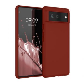 Husa kwmobile pentru Google Pixel 6, Silicon, Visiniu, 55434.248
