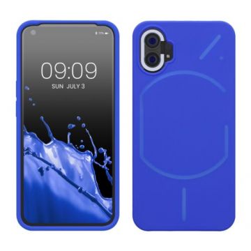Husa kwmobile pentru Nothing Phone 1, Silicon, Albastru, 59912.134