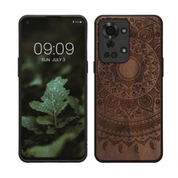 Husa kwmobile pentru OnePlus Nord 2T , Lemn, Maro, 58767.05