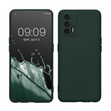 Husa kwmobile pentru Realme GT (5G), Silicon, Verde, 57578.169
