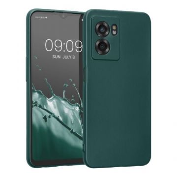 Husa kwmobile pentru Realme Narzo 50 5G, Silicon, Verde, 60046.14