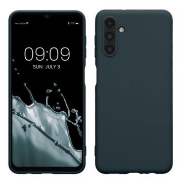 Husa kwmobile pentru Samsung Galaxy A13 5G, Silicon, Albastru, 58919.202