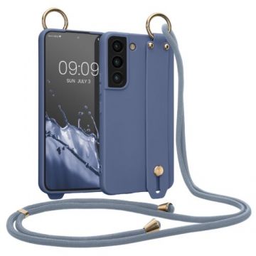 Husa kwmobile pentru Samsung Galaxy S22, Silicon, Mov, 58492.130