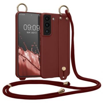 Husa kwmobile pentru Samsung Galaxy S22, Silicon, Visiniu, 58492.190