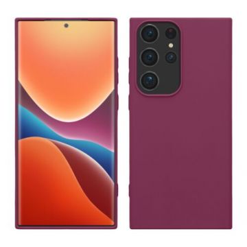 Husa kwmobile pentru Samsung Galaxy S23 Ultra, Silicon, Mov, 60284.187