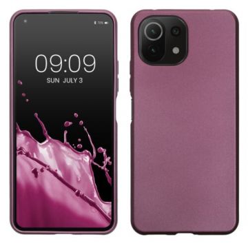 Husa kwmobile pentru Xiaomi Mi 11 Lite 5G, Silicon, Mov, 54727.230