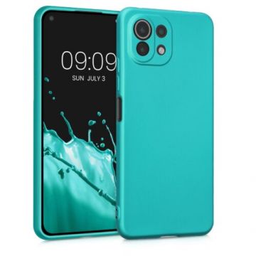Husa kwmobile pentru Xiaomi Mi 11 Lite 5G, Silicon, Verde, 54727.231