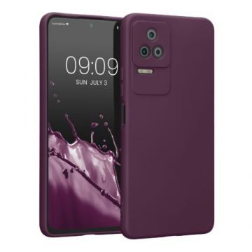 Husa kwmobile pentru Xiaomi Poco F4, Silicon, Violet, 59236.187