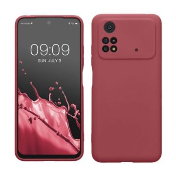 Husa kwmobile pentru Xiaomi Poco M4 Pro 5G, Silicon, Roz, 59492.167