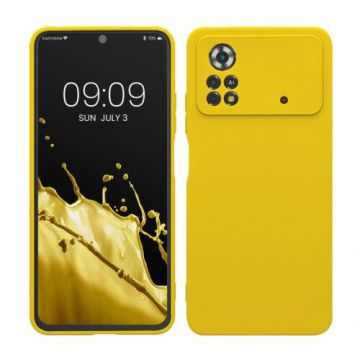 Husa kwmobile pentru Xiaomi Poco X5 Pro 5G, Silicon, Galben, 59759.165