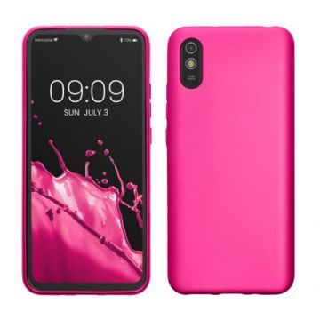 Husa kwmobile pentru Xiaomi Redmi 9A/Redmi 9AT, Silicon, Roz, 53271.65