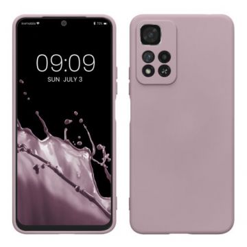 Husa kwmobile pentru Xiaomi Redmi Note 11 Pro Plus 5G, Silicon, Roz, 58097.140