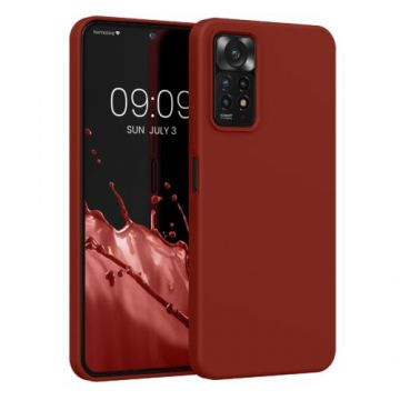 Husa kwmobile pentru Xiaomi Redmi Note 11 Pro/Redmi Note 11 Pro 5G/Redmi Note 12 Pro , Silicon, Visiniu, 57373.248