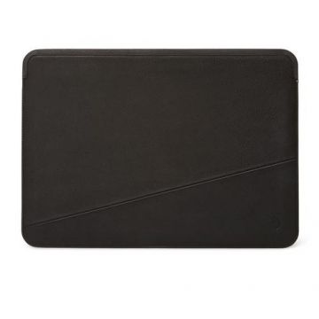 Husa laptop Decoded Leather Frame Sleeve compatibila cu Macbook Air / Pro 13 inch, Negru