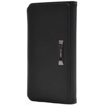 Husa Portofel Ringke 178068 pentru Samsung Galaxy S6 (Negru) + Folie protectie