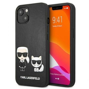 Husa Protectie Spate Karl Lagerfeld KLHCP13MPCUSKCBK pentru iPhone 13 (Negru)