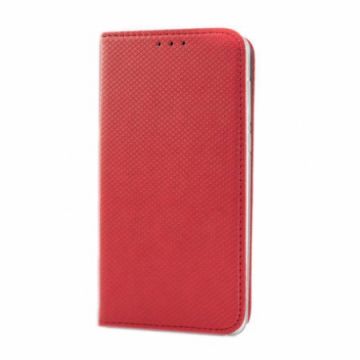 Husa Smart Book Case pentru Samsung A22 5G, cu inchidere magnetica, piele ecologica, Rosu