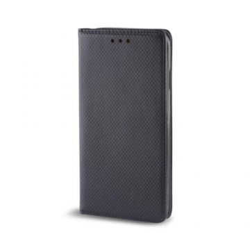 Husa Smart Magnet pentru Realme C35, TelForceOne, Piele ecologica, Negru