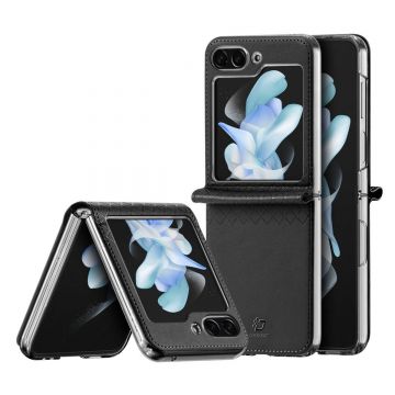 Husa telefon Dux Ducis pentru Samsung Galaxy Z Flip 5 5G, Piele ecologica, Negru