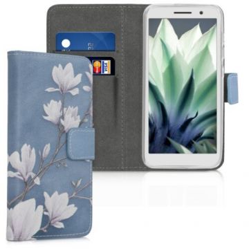Husa pentru Alcatel 1, Piele ecologica, Multicolor, 47346.02