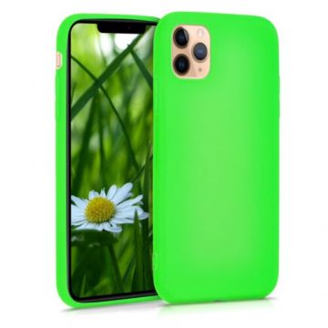 Husa pentru Apple iPhone 11 Pro Max, Silicon, Verde, 49782.79