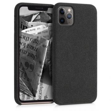 Husa pentru Apple iPhone 11 Pro, Textil, Gri, 49804.19