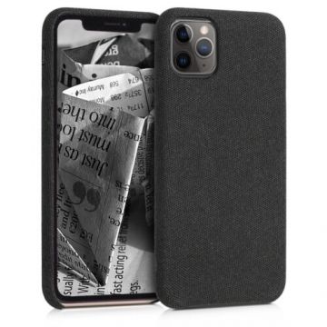 Husa pentru Apple iPhone 11 Pro, Textil, Gri, 49804.19