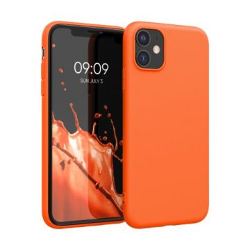 Husa pentru Apple iPhone 11, Silicon, Portocaliu, 49783.69