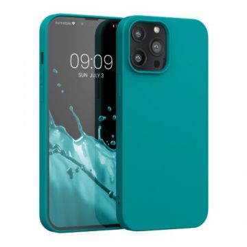 Husa pentru Apple iPhone 13 Pro Max, Silicon, Verde, 55971.113, Kwmobile