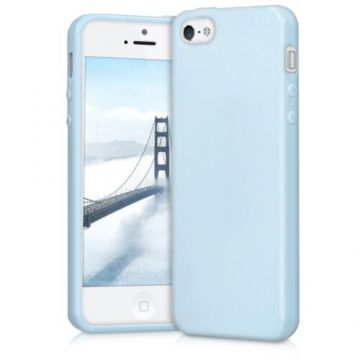 Husa pentru Apple iPhone 5/iPhone 5s/iPhone SE, Silicon, Albastru, 33098.58