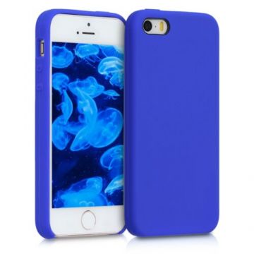 Husa pentru Apple iPhone 5/iPhone 5s/iPhone SE, Silicon, Albastru, 42766.134