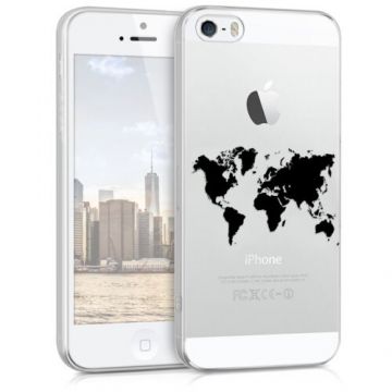 Husa pentru Apple iPhone 5/iPhone 5s/iPhone SE, Silicon, Negru, 40657.04