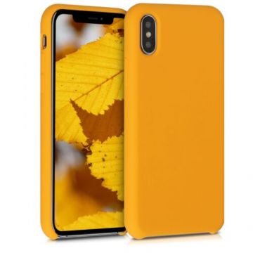 Husa pentru Apple iPhone X/iPhone XS, Silicon, Portocaliu, 42495.180