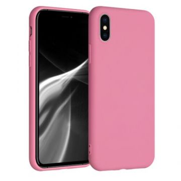 Husa pentru Apple iPhone X/iPhone XS, Silicon, Roz, 42492.212