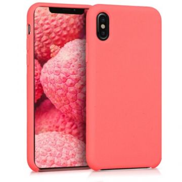 Husa pentru Apple iPhone X/iPhone XS, Silicon, Roz, 42495.103