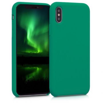 Husa pentru Apple iPhone X/iPhone XS, Silicon, Verde, 42495.142