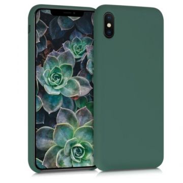 Husa pentru Apple iPhone XS Max, Silicon, Verde, 45909.166