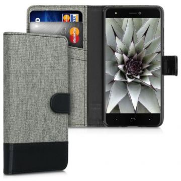 Husa pentru BQ Aquaris X/Aquaris X Pro, Textil, Gri, 41833.01