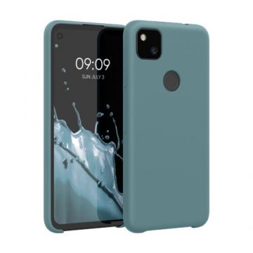 Husa pentru Google Pixel 4a, Silicon, Albastru, 52549.207