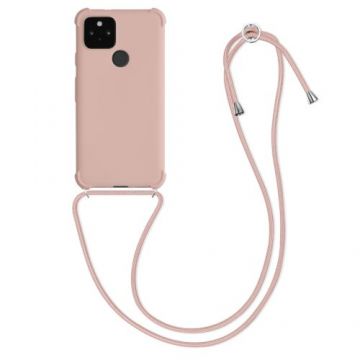 Husa pentru Google Pixel 5, Silicon, Roz, 53843.154