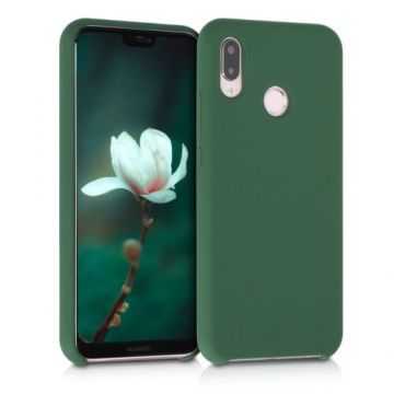 Husa pentru Huawei P20 Lite, Silicon, Verde, 45687.80