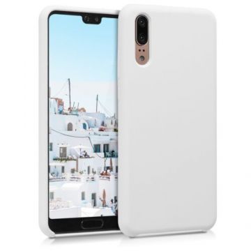 Husa pentru Huawei P20, Silicon, Alb, 45689.02